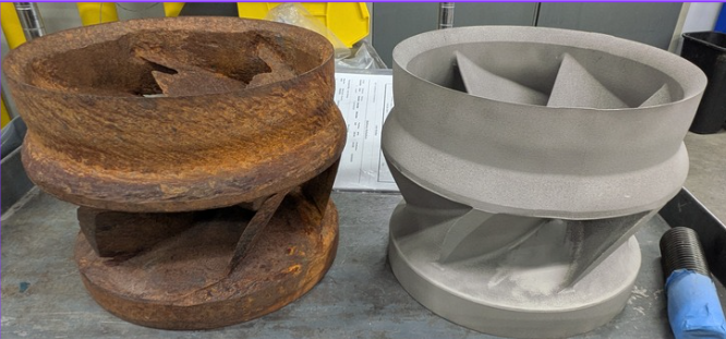 Original part and Reconstructed part 